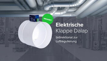 Elektrische PVC-Drosselklappe Dalap SK1