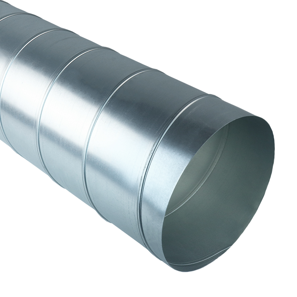 Wickelfalzrohr Ø 160 mm, Länge 2000 mm bis 100 °C